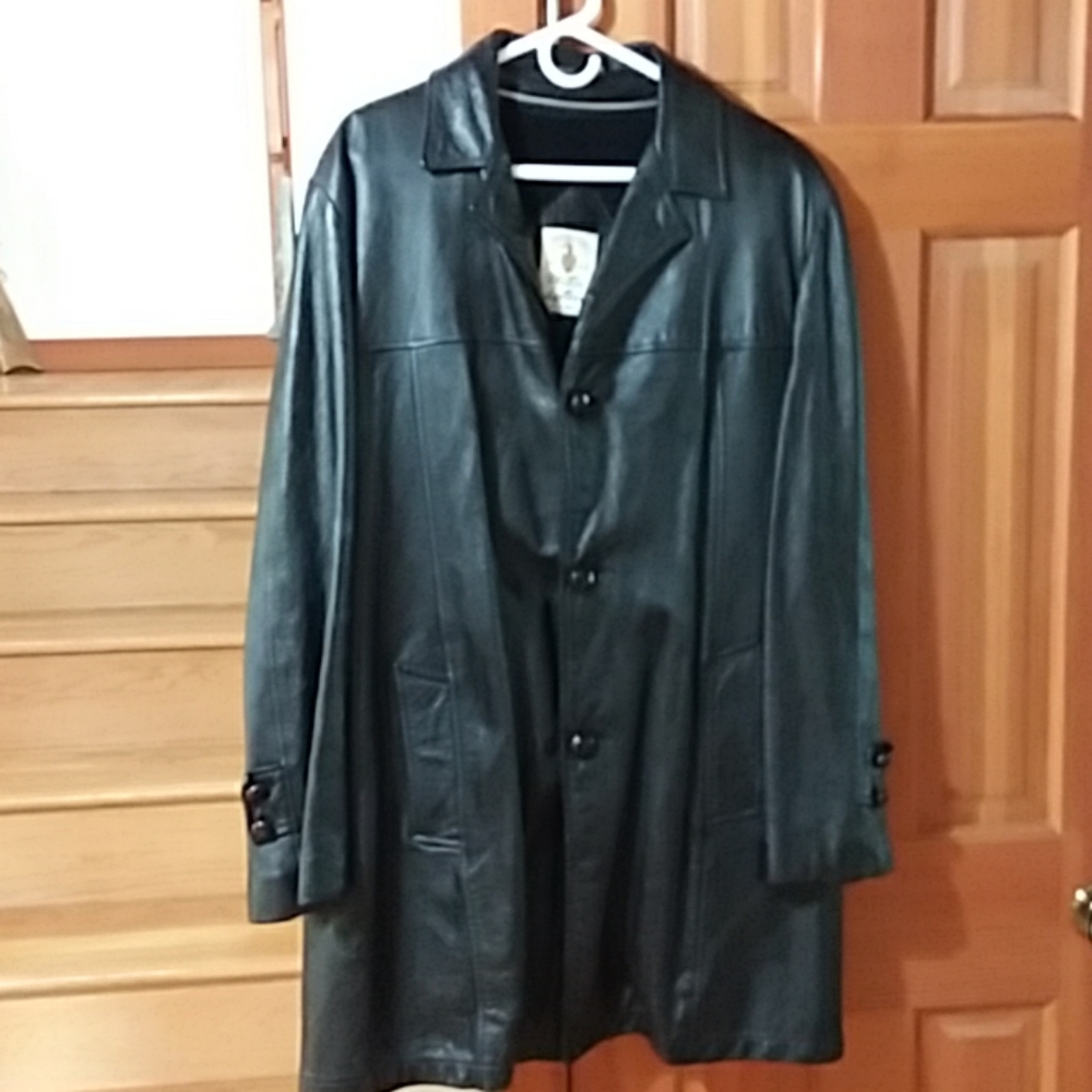 Mister Leather black jacket size large.
